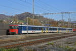 BDt Steuerwagen 50 85 82-33 983-6 durchfährt den Bahnhof Gelterkinden. Die Aufnahme stammt vom11.11.2020.