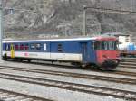 SBB - Steuerwagen 2 Kl. mit Gepckabteil  BDt 50 85 82-33966-1 im Bahnhofsareal Brig am 24.03.2013