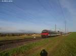 Bt 50 85 28-94 941-7 (mit Re 460 043-3 ''Dreispitz'') vor dem IC 830 nach Brig zwischen Islikon und Attikon.