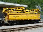Gleisbau Mller AG - Schotterwagen  Fa-u 8769 ( ex RhB Fa-u 8769 ) Abgestelt am 05.08.2007 in Brienzwiler 