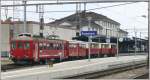 Dies ist jetzt der Nachschuss des ABDeh 2/4 der RHB, der seine Wagen nach Heiden stsst. (09.07.2009)