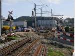 Der Bahnhof Heiden, wie auch die Zufahrt zu meinem Elternhaus, sind momentan abgehngt durch den Umbau des Bahnbergangs.
