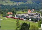 Der gleiche Zug fotografiert vom Kirchturm Heiden aus.(ffentlich zugngig, Eintritt SFr.