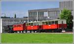 Eine halbe Stunde spter ist das Gewitter abgezogen und die Fahrgste in den Sommerwagen werden nicht nass, wie wir auf der Bergfahrt. (05.06.2011)