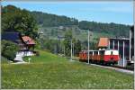 S 25 5023 mit ABDeh 2/4 23 kurz vor Heiden. (05.05.2014)