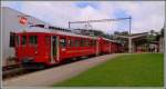 ABDeh 2/4 24 und Steuerwagen Bt 31 ex BT, BDeh 3/6 25 und ABDeh 2/4 23 in Heiden.