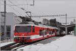 Der zweite Zug bestand aus dem BDeh 3/6 25 und den beiden ex SBB B10 und B11, die meistens nur an diesem Tag zum Einsatz kommen. Heiden (29.11.2015)