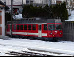 CJ - Triebwagen Be 4/4 617 ( ex FW ) im Bahnhof von Tramelan am 20.01.2021