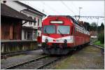 RBDe 222 und ABt 922 in der Endstation Bonfol. (13.10.2014)