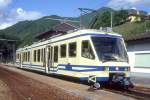 FART Centovalli-Bahn REGIONALZUG 335 von Camedo nach Locarno am 16.05.1993 in Camedo mit Triebwagen ABe 4/6 55.