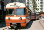 Be 4/8 41 PEDEMONTE noch auf dem Bahnhof Vorplatz in Locarno im Mai 1986