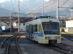 SSIF / FART - Triebwagen ABe 4/6 48 im Bahnhofs-Depotareal in Domodossola am 26.12.2015