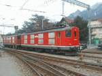 Mittelthurgaubahn: MThB Lok Re 4/4 I im Mrz 2001 in Chur