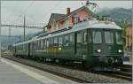 Der MThB ABDe 4/4 No 12 des Vereins  Historische Mittel Thurgau Bahn  auf der Rückfahrt von Locarno bei Tenero.