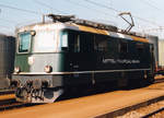 MThB:  Im Oktober  1986 präsentierte sich die Re 4/4 II 21 in Lengwil noch im Ursprungszustand.