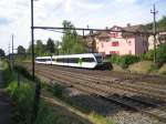 Der RABe 526 741-4 und ein weiterer GTW fuhren am 28.8.05 als Regio nach Rorschach, diese GTW's sind versp�tet unterwegs, da sie einen IC abwarten mussten, der durch einen Ersatzzug gef�hrt wurde, und