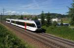 RABe 526 769-5 f�hrt am 14.6.12 von Eglisau Richtung Glattfelden.