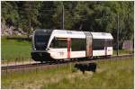 Thurbo GTW 708-3 R7945 im Stierkampf zwischen Tr�bbach und Sargans.