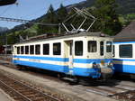 Goldenpass MOB - Fotoextrafahrt mit dem Be 4/4 1003 im Bahnhof Lenk am 26.08.2017