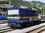 Goldenpass MOB - Dienstfahrzeug Gem 2/2 2503 im Bahnhof Zweisimmen am 26.08.2017
