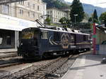 MOB / Goldenpass - Lok GDe 4/4 6002 bei Rangierfahrt im Bahnhof von Montreux am 25.09.2017