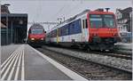 Auf den ersten Blick ein banales Bild: Ein Schnellzug und ein Regionalzug in Arth Goldau.