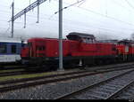 OeBB - ex SBB Bm  6/6   860 505-7 abgestellt im Bahnhofsareal in Oensingen am 25.12.2022