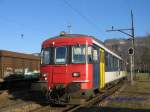 RBe- Pendel bei der Einfahrt in den Bahnhof Oensingen am 10.Feb.08