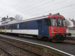 OeBB - Steuerwagen mit Gepckabteil BDt 905 (ex SBB )im Bahnhof von Balsthal am 30.12.2007