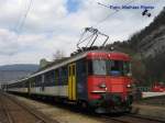 RBe-Pendel einfahrt Klus, am 5.April.08