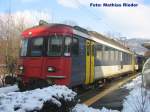 RBe 205 im neuen Bahnhof Thalbrcke am 21.02.09 auf dem Weg nach Oensingen