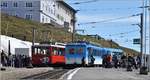 Bhe 2/4 2 VRB und Bhe 2/4 13 und Bt 23 ARB in Rigi Kulm.
