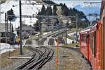 In Rigi Staffel treffen die beiden Linien aus Arth Goldau und Vitznau zusammen. (20.04.2018)