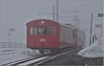 Vorstellwagen 1 und BDhe 2/4 3 erreichen den Gipfel der Rigi. (13.11.2019)