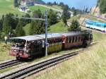 Noch ein paar Meter und die Endhaltestelle Rigi Kulm ist erreicht.