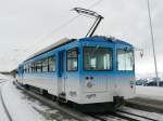 RB -  Triebwagen BDhe 4/4 15 und Steuerwagen Bt 25 im Bahnhof Rigi Kulm am 27.01.2008