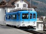 RB - Triebwagen BDeh 2/4 12 im Bahnhof von Arth-Goldau am 28.03.209