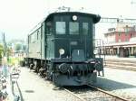 Von der DVZO kam auch die E-Lok Be 4/4 Nr.15 ex.BT,zum  Dampflokfest der Rigibahn nach Goldau.23.05.09