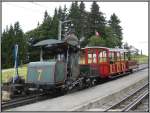 Lok 7 in der Station Rigi-Staffel, aufgenommen am 22.07.2009.