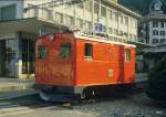 RB - Zahnradlok He 2/2  18 im Bahnhof Vitznau im Mai 1985 ..