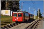 Tw Nr 5 mit zwei Vostellwagen in Rigi Kaltbad First.