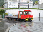 RB / VRB - Rangierlok Ta 2/2 1 bei verschieben von Güterwagen in Vitznau am 13.07.2016