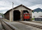 AB:Impressionen von den Appenzeller Bahnen, verewigt am 15. September 2017.
Nostalgiebetrieb mit dem BCe 4/4 30 (1933) in Appenzell.
Foto: Walter Ruetsch 