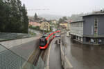 Ersatz der letzten Zahnstangenrampe der Appenzellerbahn zwischen St.Gallen und Appenzell durch den Ruckhaldetunnel (eröffnet 6.Oktober 2018).