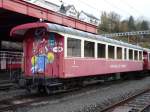 AB - Nostalgie Personenwagen  B 11  im Bahnhofsareal von Herisau am 11.11.2007