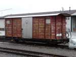 AB - Gterwagen Gk  203  im Bahnhofsareal von Herisau am 11.11.2007