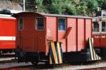 Arbeitswagen X 806 der Appenzeller Bahn am 31.05.1993 in Gossau.