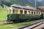 BCFeh 4/4 Nr 5 Der Appenzeller Bahnen im Bahnhof Wasserauen am 17.08.2008.