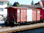 AB - Gterwagen Gk 202 im Bahnhof von Appenzell am 03.09.2008