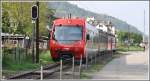 Regionalzug aus Gais mit Steuerwagen 121 erreicht den Gterbahnhof St.Gallen, Blickrichtung West.